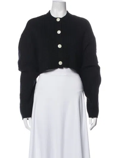 Pre-owned Helsa Crew Neck Sweater In Black