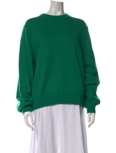 Pre-owned Helsa Crew Neck Sweater In Green