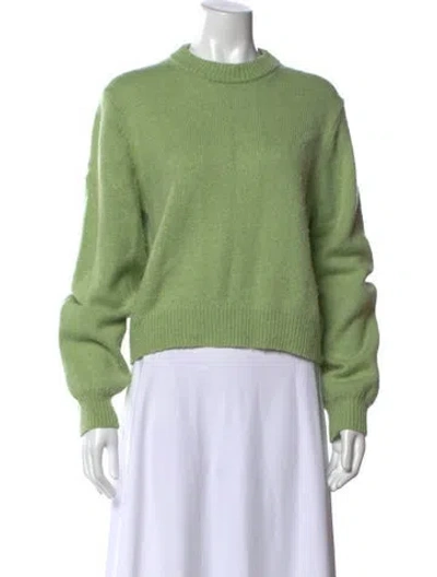 Pre-owned Helsa Crew Neck Sweater In Green