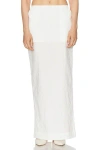 Helsa Crinkle Maxi Skirt In White