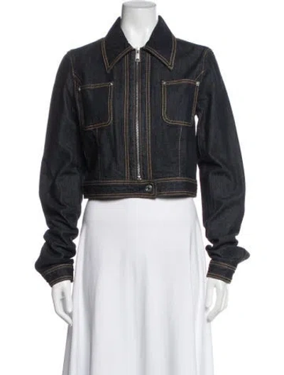 Pre-owned Helsa Denim Jacket In Black