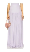 Helsa Diaphanous Maxi Skirt In Lavender