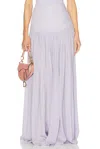 Helsa Diaphanous Maxi Skirt In Purple Heather