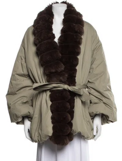 Pre-owned Helsa Down Jacket In Neutrals