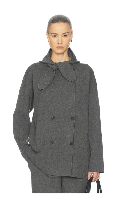 Helsa Else Knit Jacket In Gray