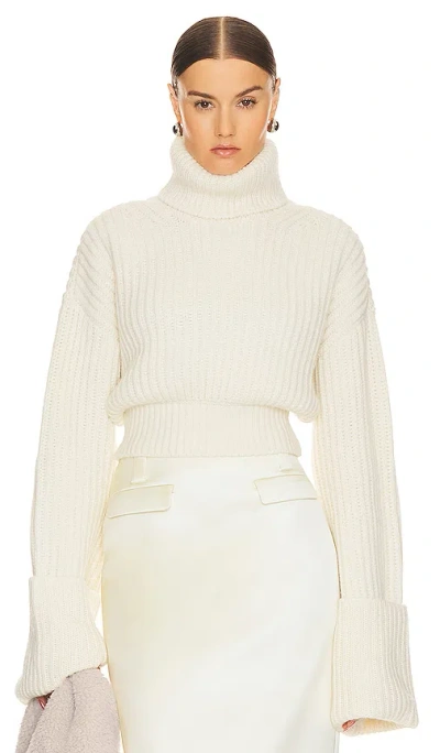 Helsa Esti Turtleneck Sweater In Ivory