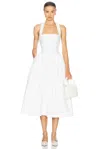 HELSA FAILLE HALTER MIDI DRESS