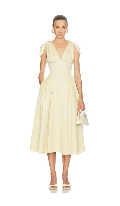 Helsa Fairweather Midi Dress In Neutral