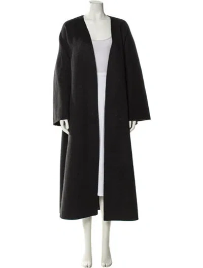 Pre-owned Helsa Faux Fur Coat In Black