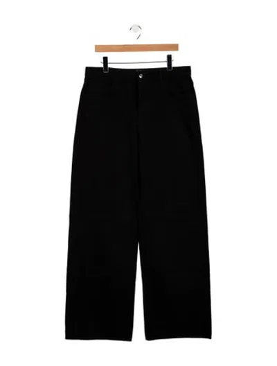 Pre-owned Helsa High-rise Wide Leg Jeans In Black