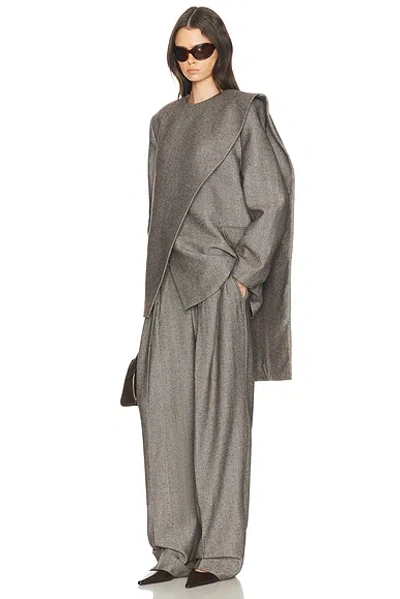 Helsa Italian Herringbone Jacket In Gray