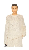 Helsa Janize Chunky Sweater In White