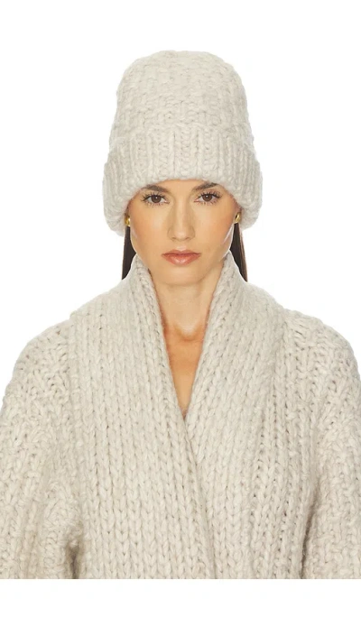 Helsa Joanie Hand Knit Beanie In Purple