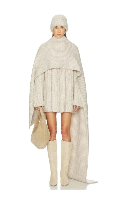 Helsa Joanie Hand Knit Cardigan In Neutral