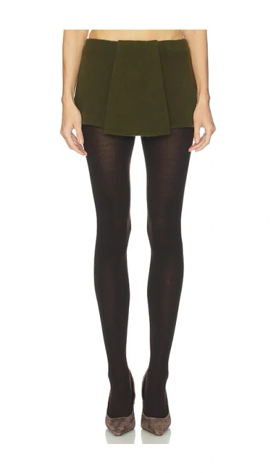 Helsa Josefine Knit Skirt In Green