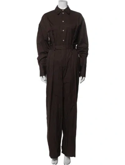 Pre-owned Helsa Jumpsuit In Brown