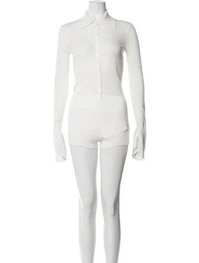 Pre-owned Helsa Jumpsuit In White