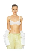 Helsa Justin Knit Bra In White