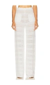 Helsa Kaitltn Scalloped Pant In White