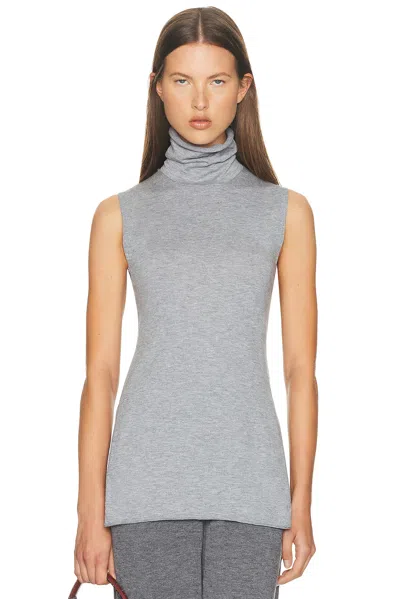 Helsa Kerstin Sleeveless Turtleneck In Gray