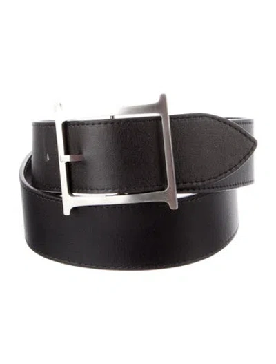 Pre-owned Helsa Leather Belt In Black