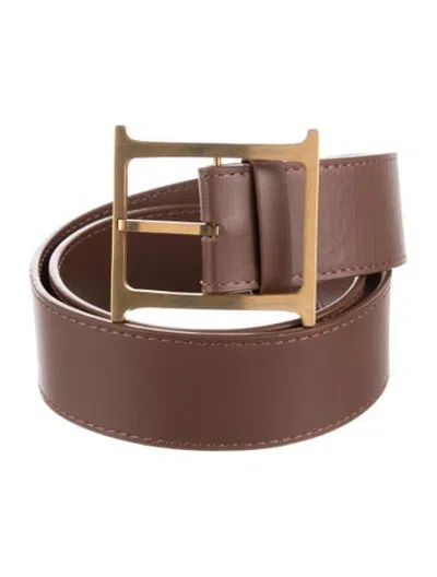 Pre-owned Helsa Leather Waist Belt In Brown