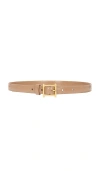Helsa Logo Mini Waist Belt In Tawny