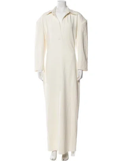 Pre-owned Helsa Long Dress In Neutrals