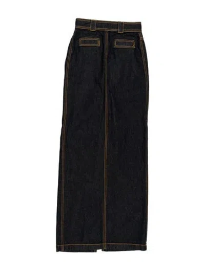 Pre-owned Helsa Long Skirt In Black