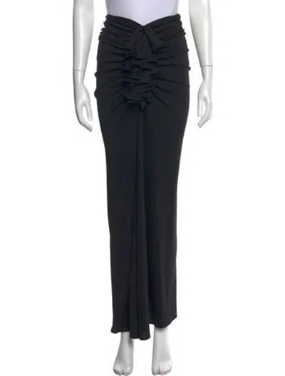 Pre-owned Helsa Long Skirt In Black