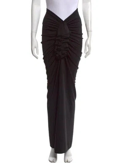 Pre-owned Helsa Long Skirt In Black