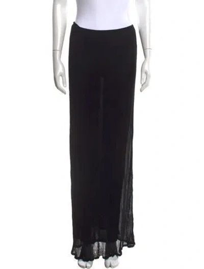 Pre-owned Helsa Long Skirt In Black