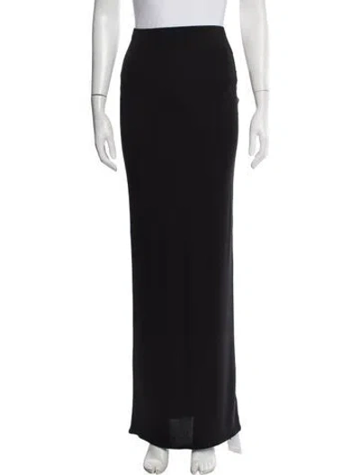 Pre-owned Helsa Long Skirt In Black