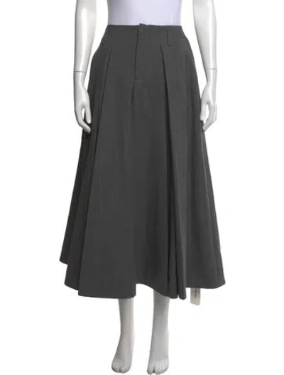 Pre-owned Helsa Long Skirt In Gray