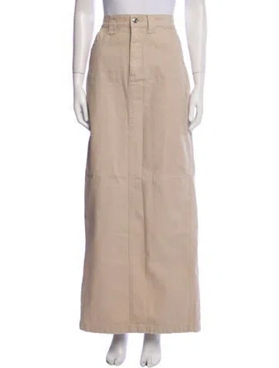 Pre-owned Helsa Long Skirt In Neutral