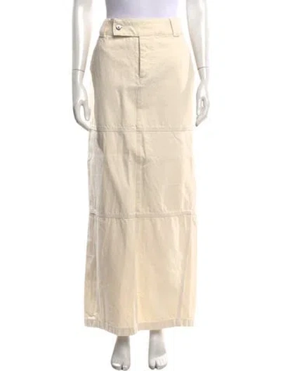 Pre-owned Helsa Long Skirt In Neutrals