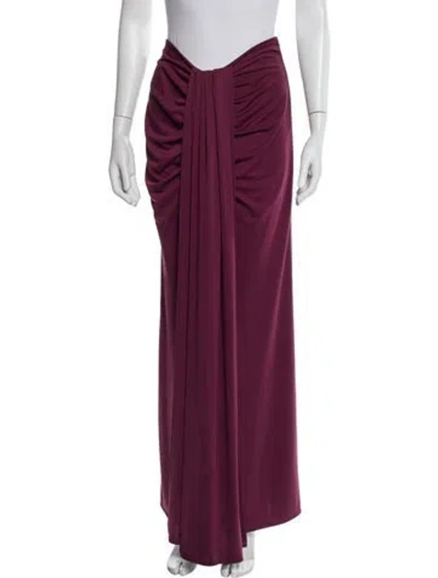Pre-owned Helsa Long Skirt In Purple