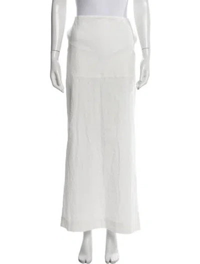 Pre-owned Helsa Long Skirt In White