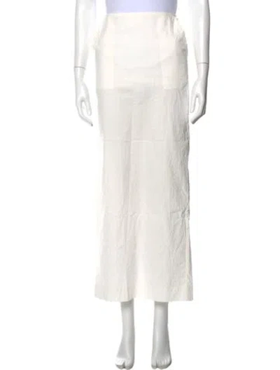 Pre-owned Helsa Long Skirt In White