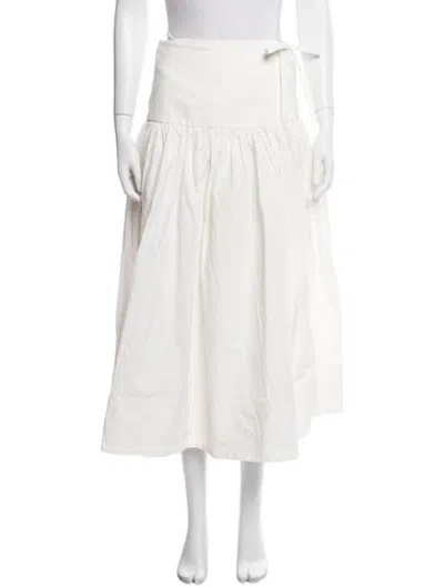 Pre-owned Helsa Long Skirt In White