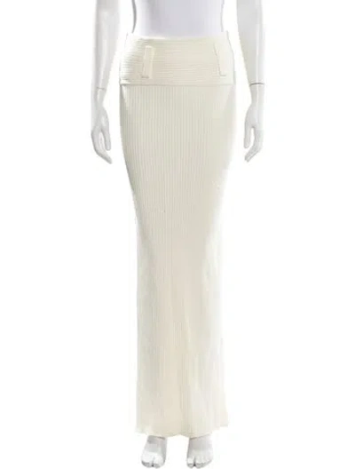 Pre-owned Helsa Long Skirt In Yellow