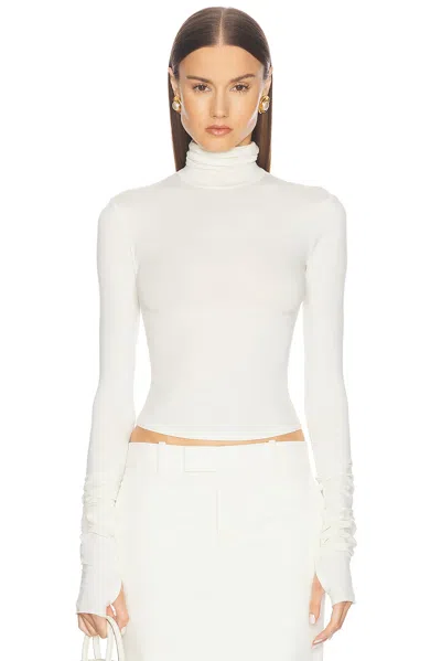 Helsa Long Sleeve Turtleneck In Cream