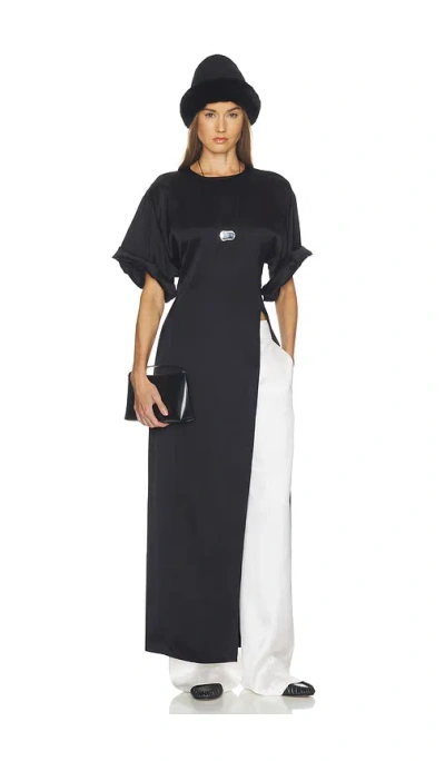 Helsa Longline Shirt In Blue