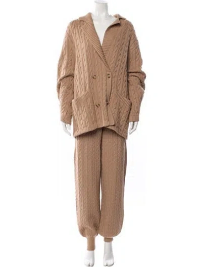 Pre-owned Helsa Merino Wool Pant Set In Neutral