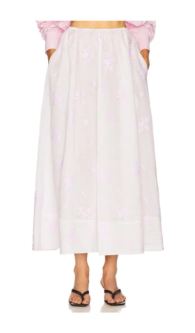 Helsa Midday Skirt In White