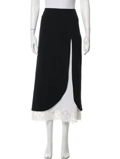 Pre-owned Helsa Midi Length Skirt In Black
