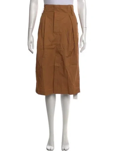 Pre-owned Helsa Midi Length Skirt In Brown