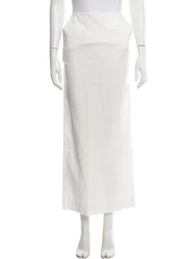 Pre-owned Helsa Midi Length Skirt In White