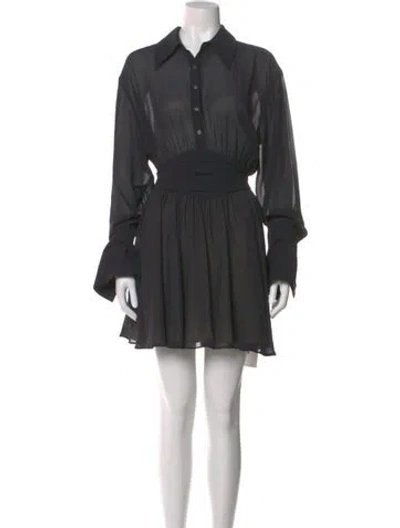 Pre-owned Helsa Mini Dress In Black