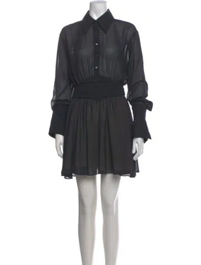 Pre-owned Helsa Mini Dress In Black